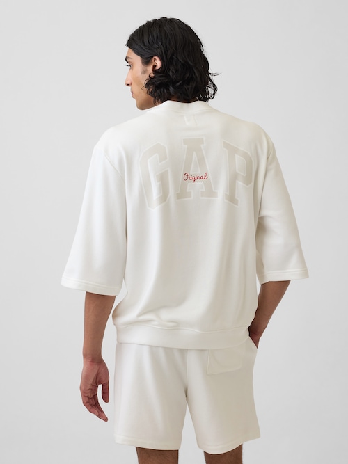 オーバーサイズ GAPロゴ フレンチテリーTシャツ