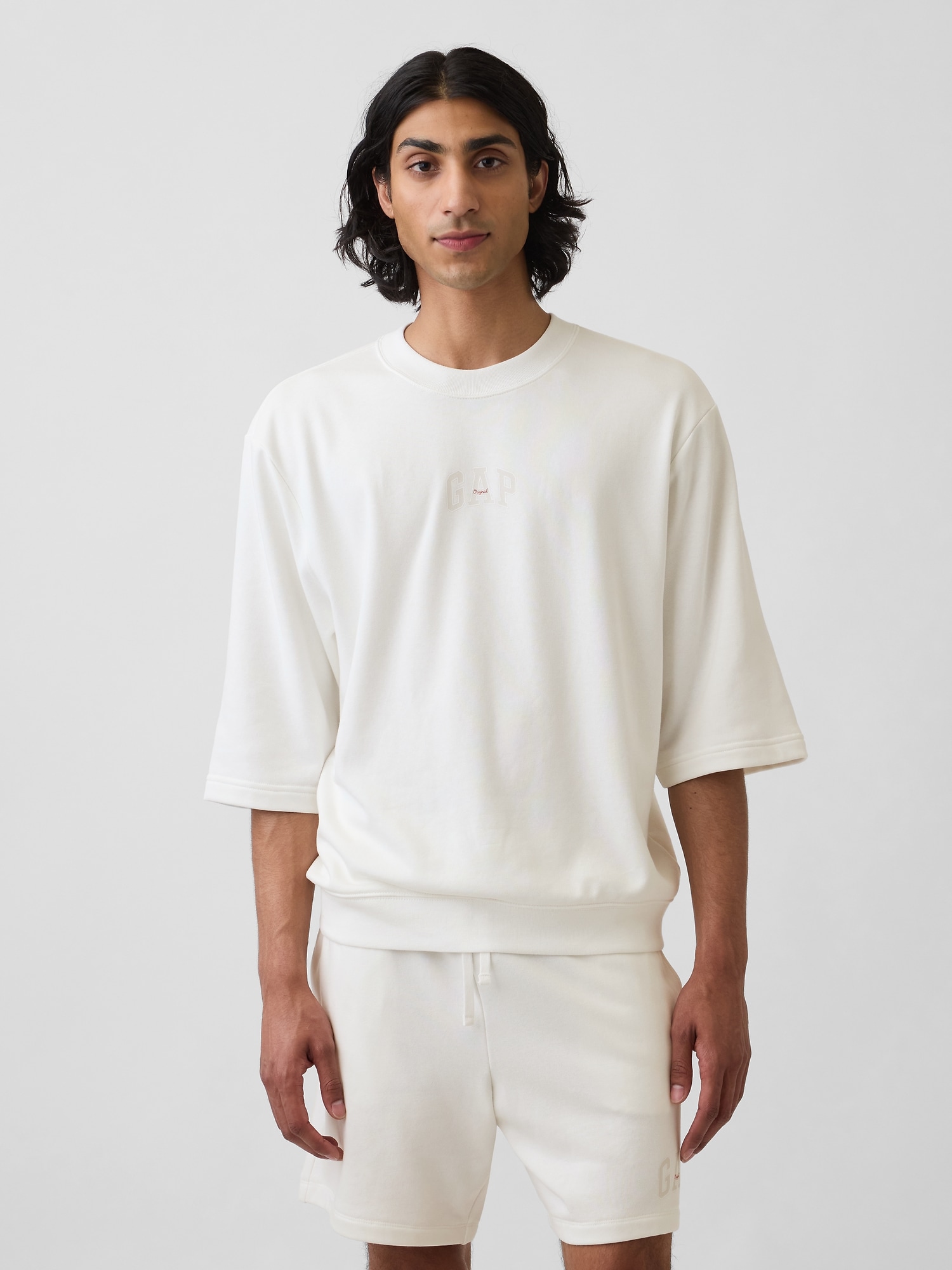 オーバーサイズ GAPロゴ フレンチテリーTシャツ-1