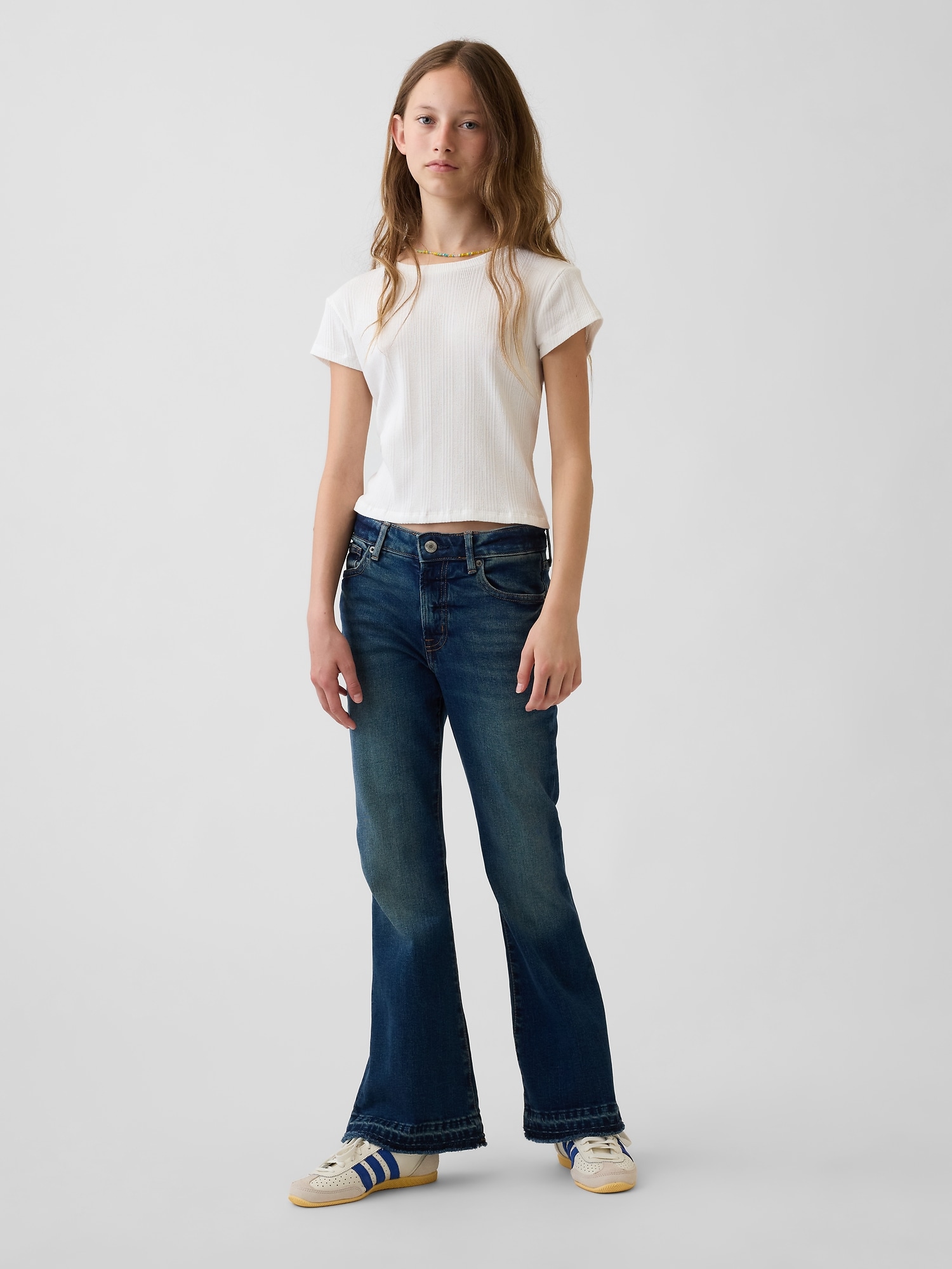 Kids High Rise '70s Flare Jeans