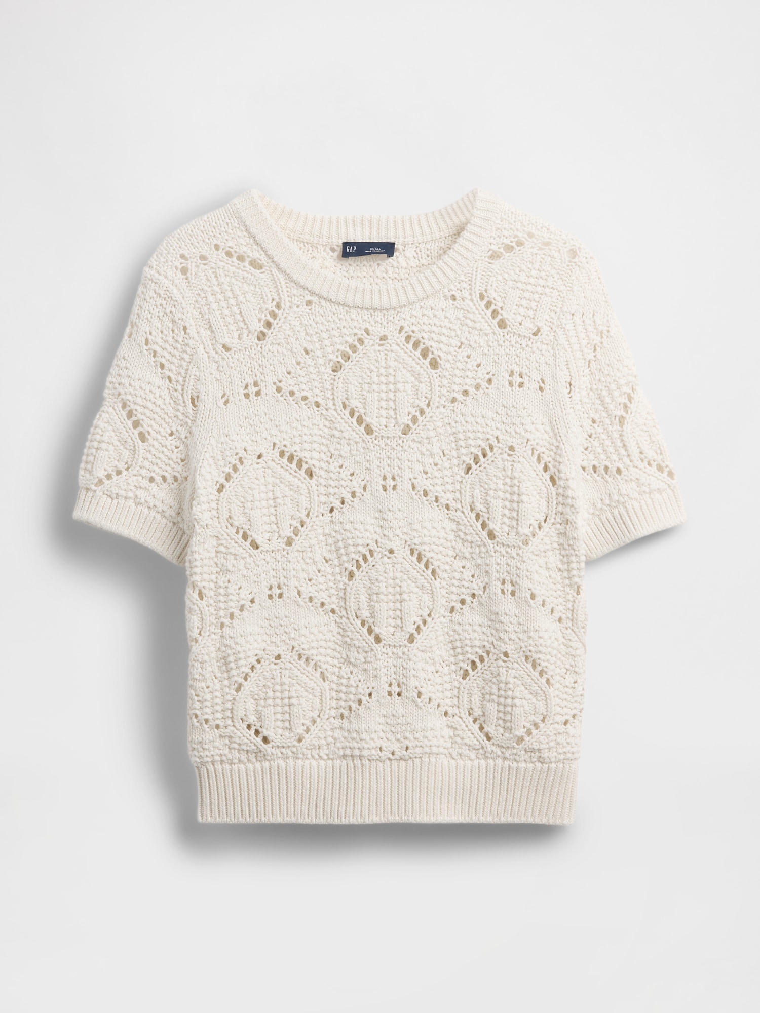 100% Cotton Crochet Sweater