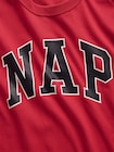 NAPロゴ オーバーサイズ パジャマTシャツ-3