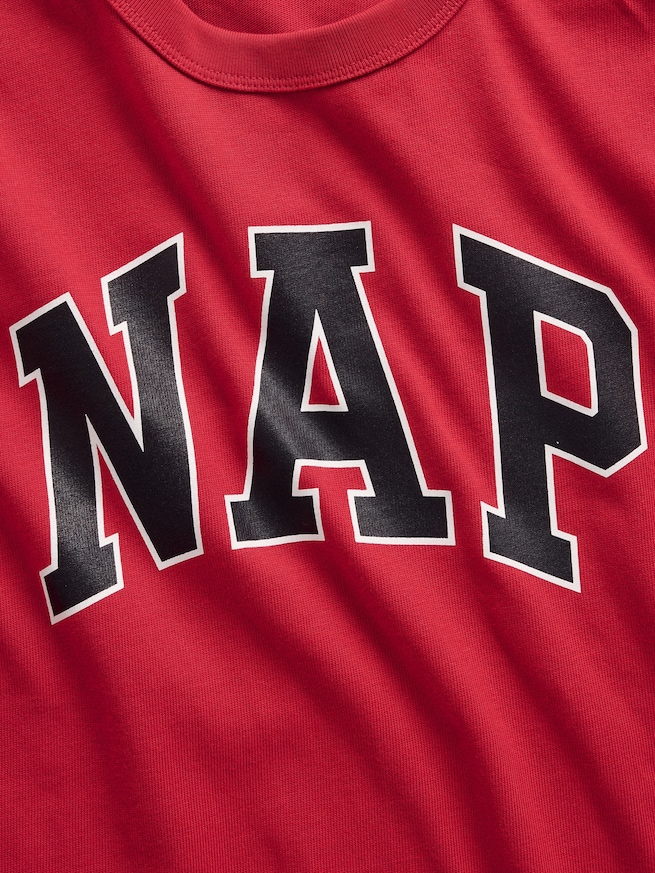 NAPロゴ オーバーサイズ パジャマTシャツ-3