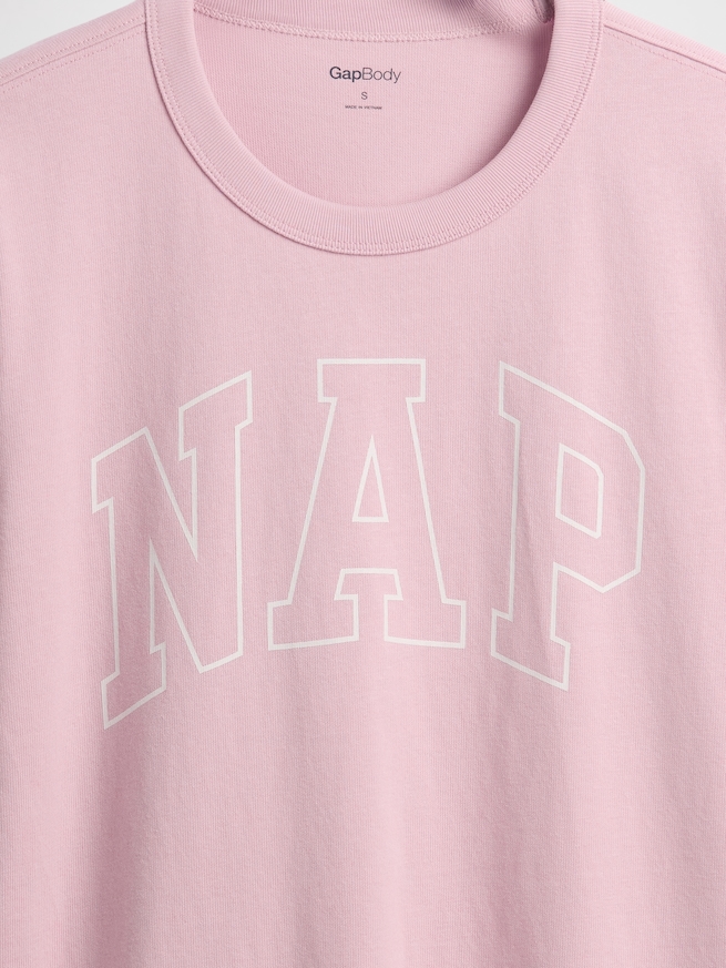 NAPロゴ オーバーサイズ パジャマTシャツ-3
