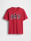 NAPロゴ オーバーサイズ パジャマTシャツ-4