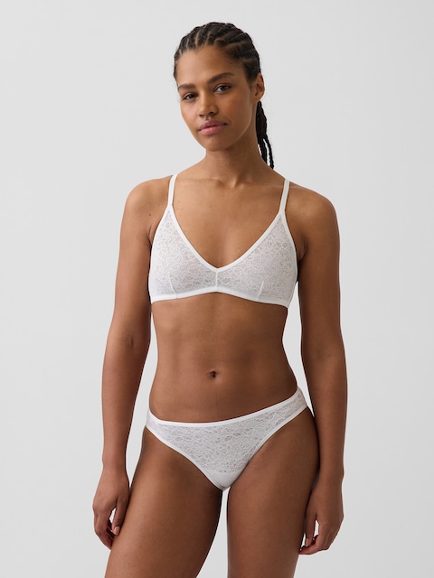 MadeSoft Lace Plunge Bralette