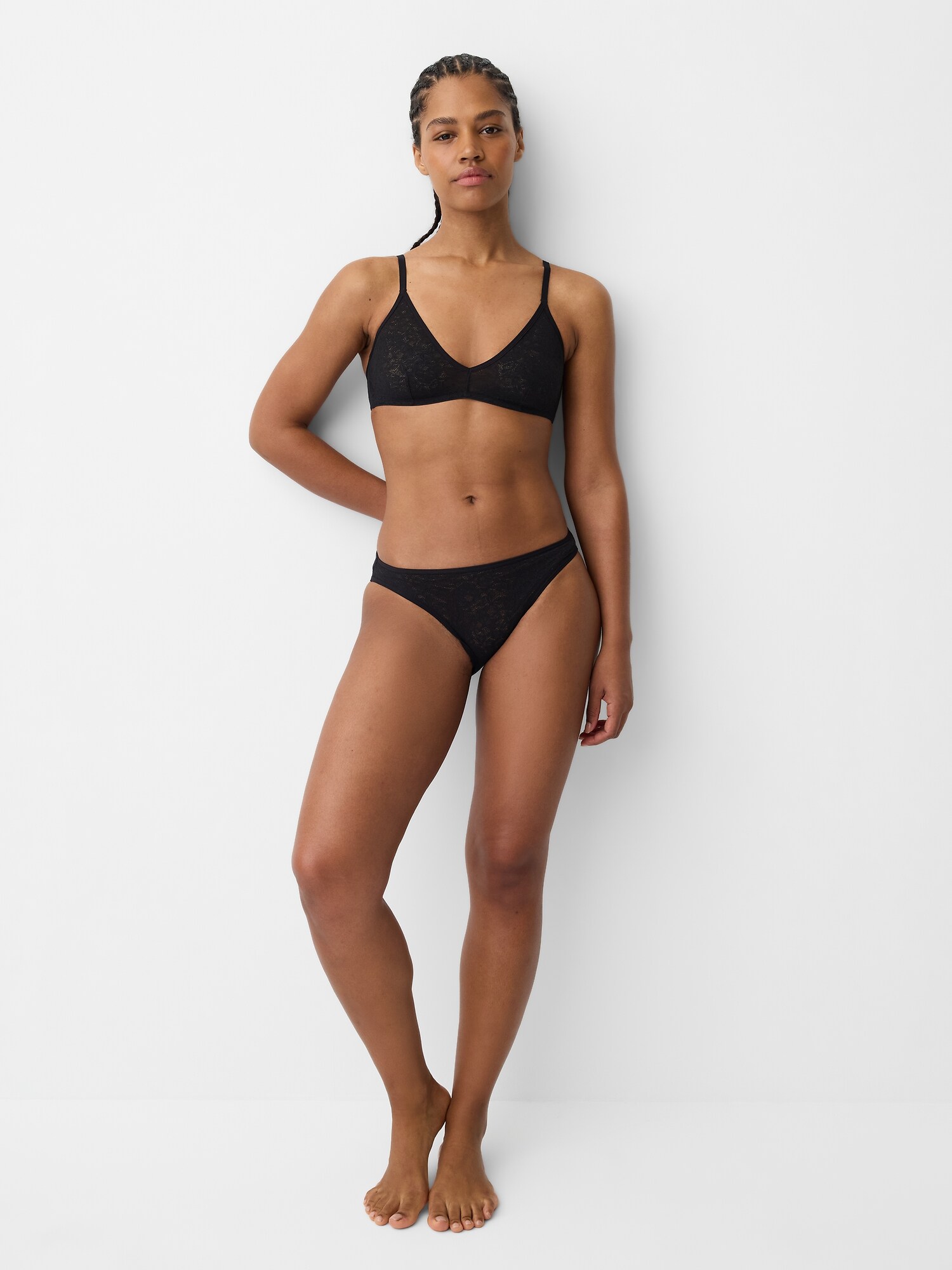 Lace Plunge Bralette | Gap