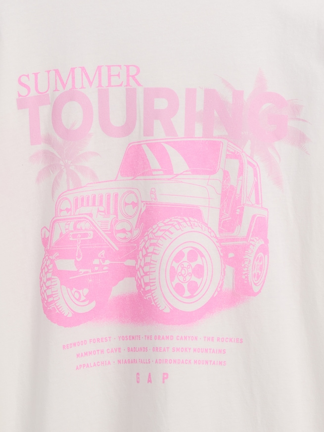 ジープ オーバーサイズ チュニックTシャツ (キッズ)-3