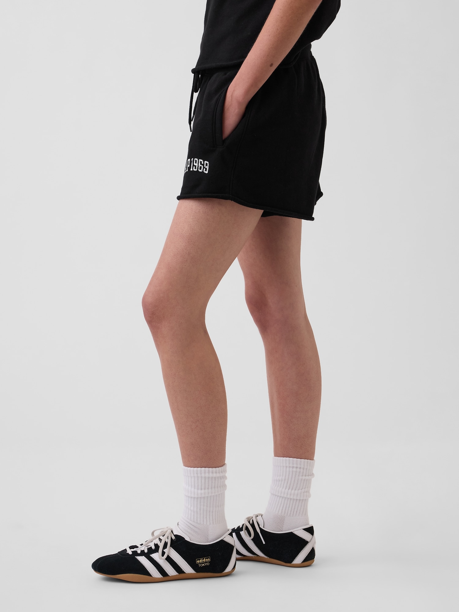 リラックスフィット フレンチテリー グラフィックショートパンツ-2
