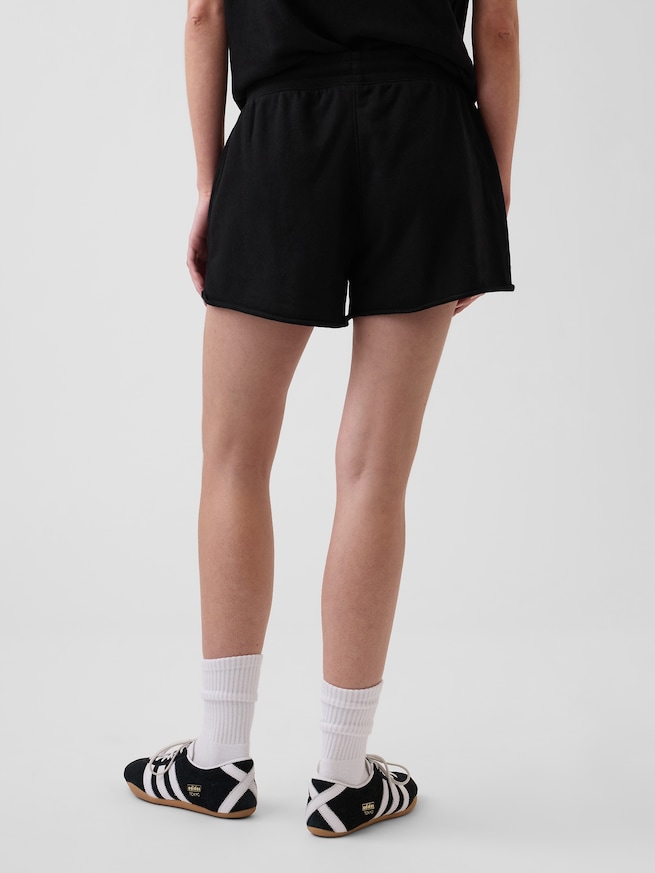 リラックスフィット フレンチテリー グラフィックショートパンツ-3