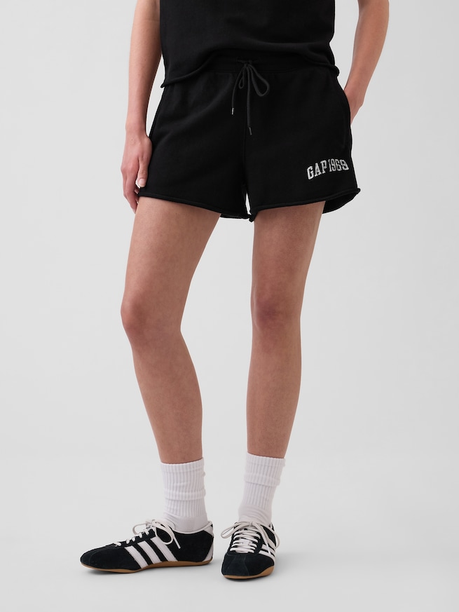 リラックスフィット フレンチテリー グラフィックショートパンツ-1