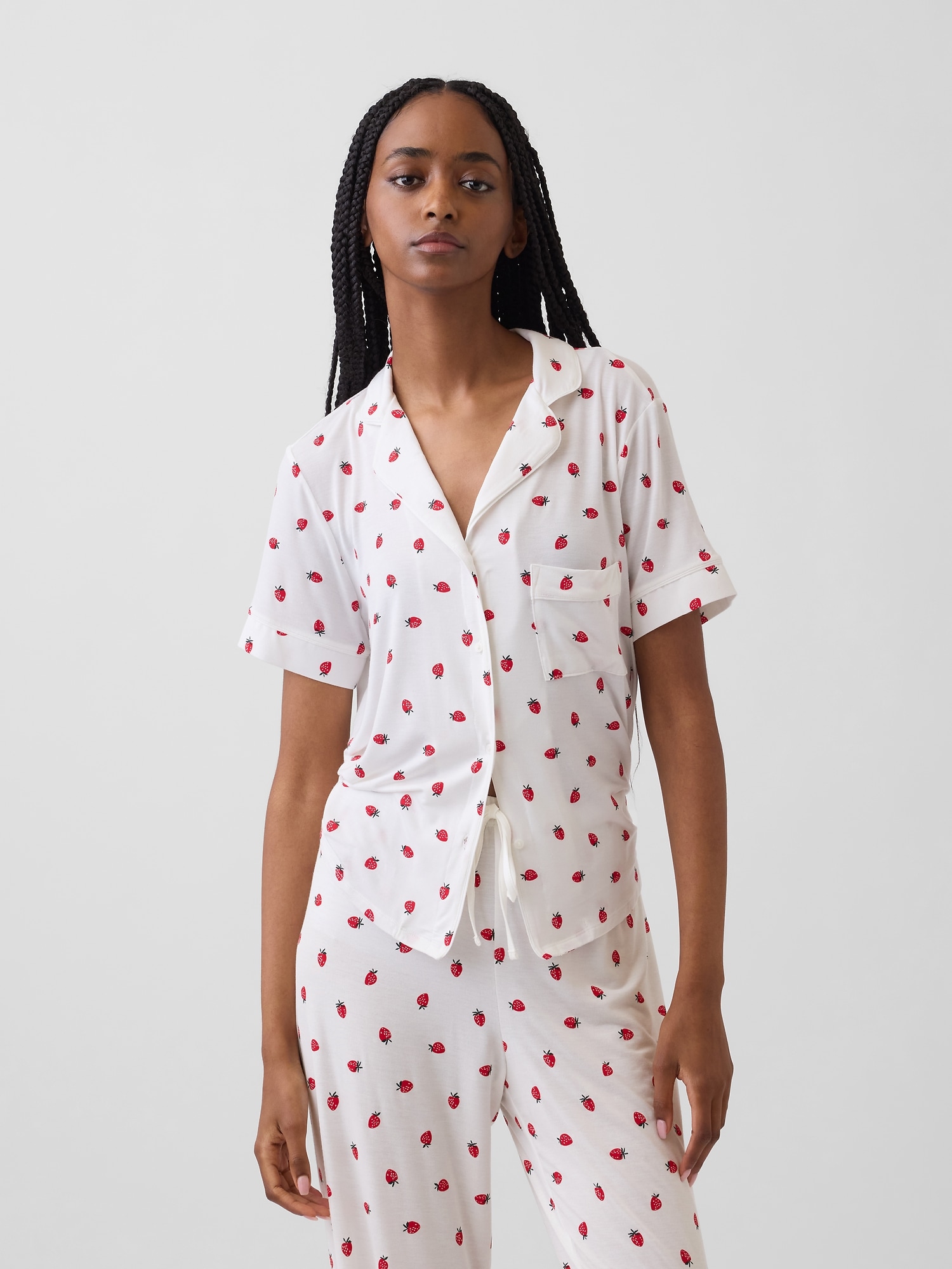 HAUT DE PYJAMA EN MODAL