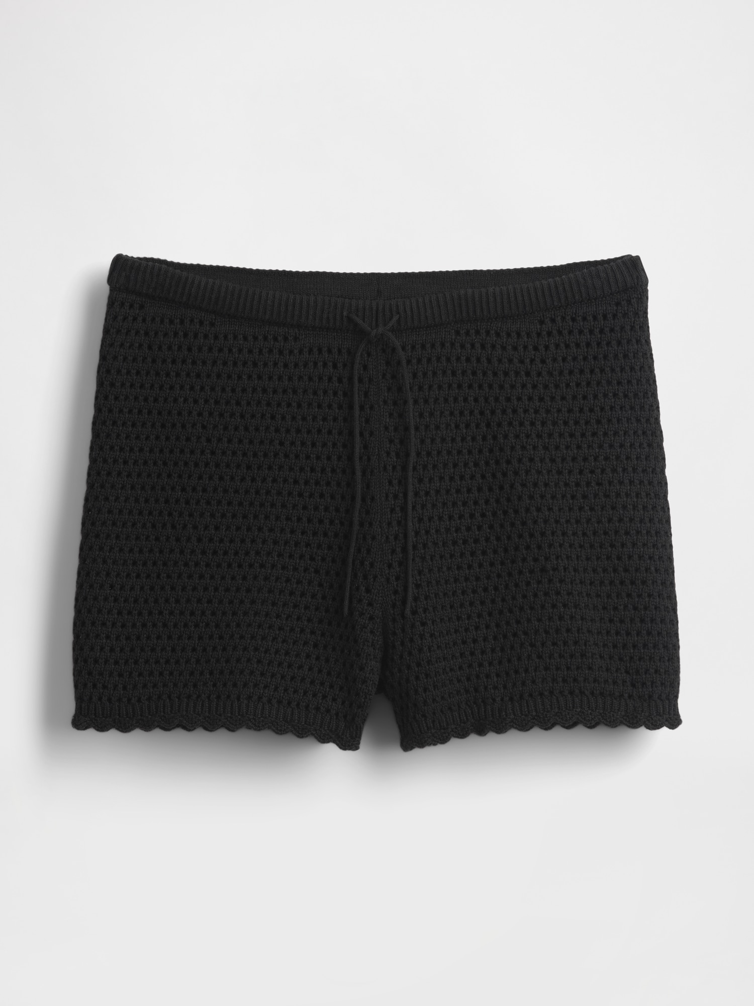 コットン100% クロシェ イージーショートパンツ-5