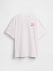 オーバーサイズ GAPハートロゴTシャツ-3