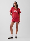 フレンチテリー オーバーサイズ GAPロゴ Vネック スウェットシャツ-1