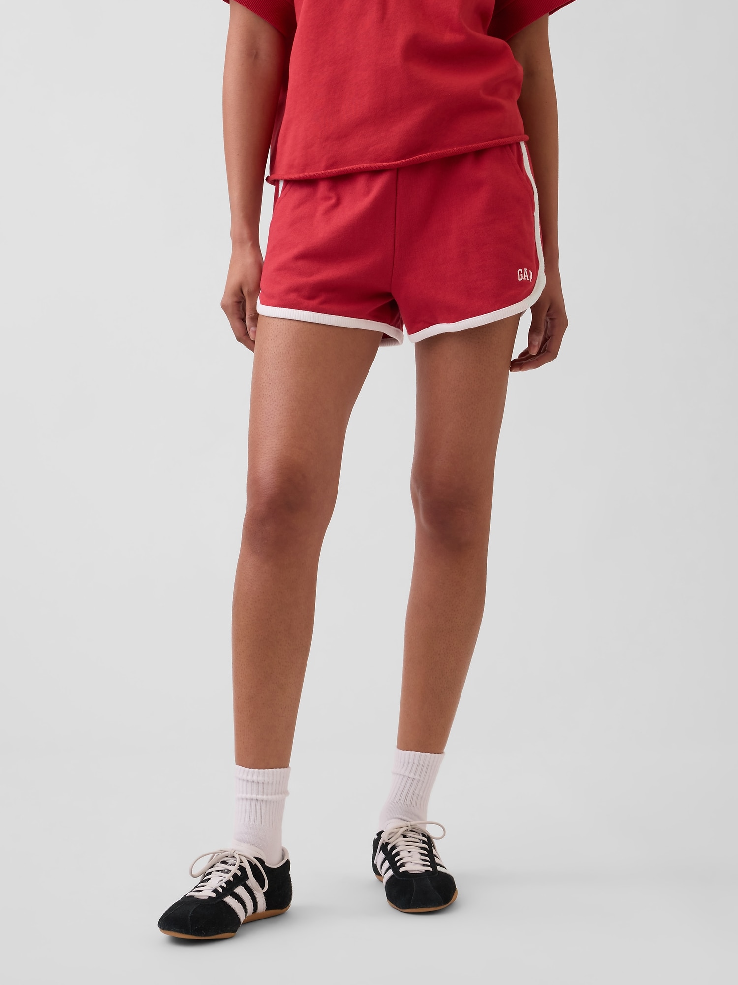 フレンチテリー GAPロゴ ドルフィン ショートパンツ-1