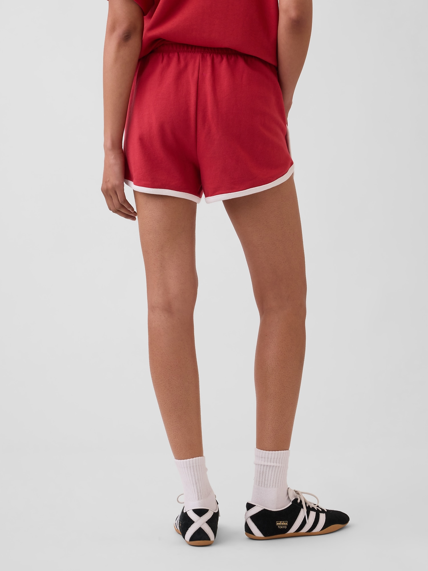 フレンチテリー GAPロゴ ドルフィン ショートパンツ-3