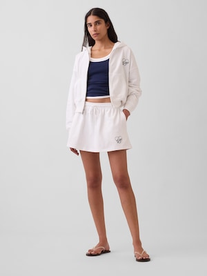 フレンチテリー ハート GAPロゴ ミニスカート