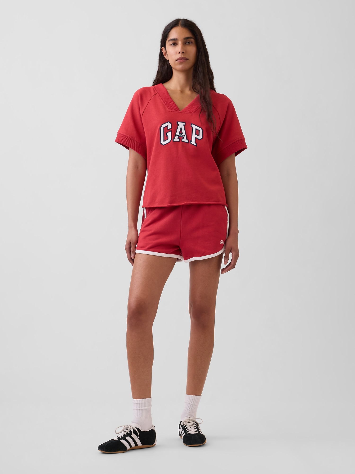 フレンチテリー GAPロゴ ドルフィン ショートパンツ-0
