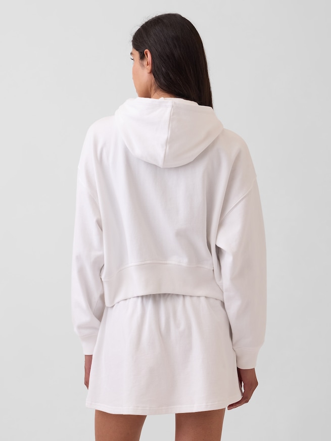 フレンチテリー オーバーサイズ GAPハートロゴ ジップアップパーカー-2