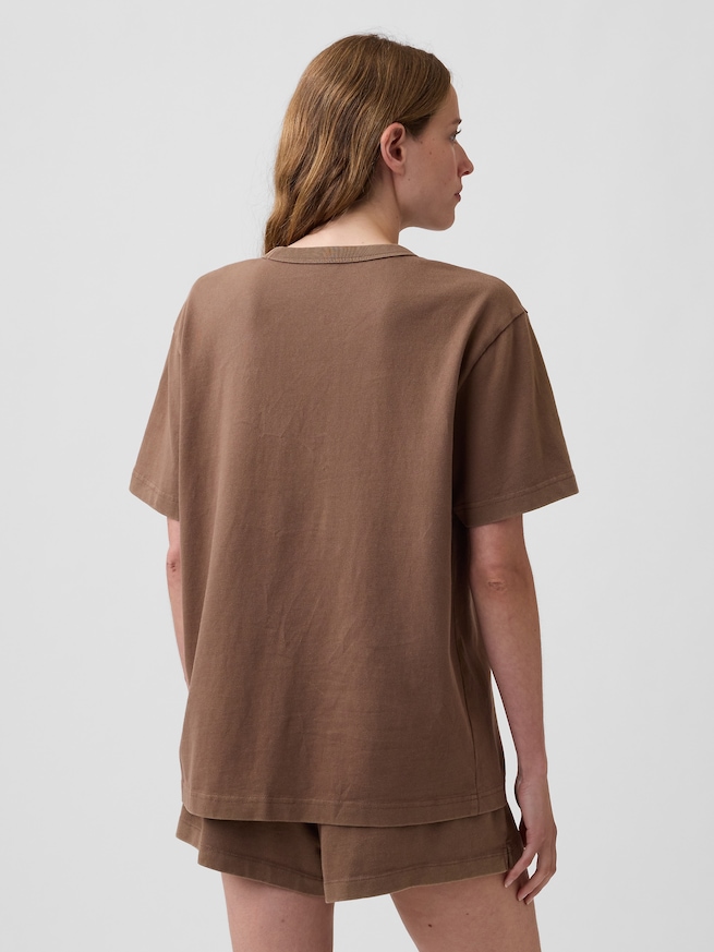 NAPロゴ オーバーサイズ パジャマTシャツ-2