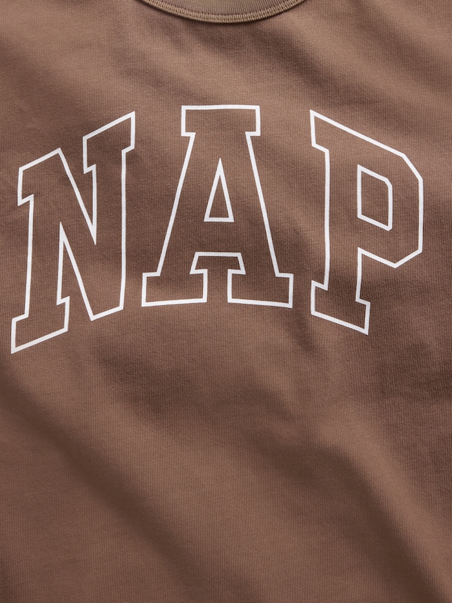 NAPロゴ オーバーサイズ パジャマTシャツ-3