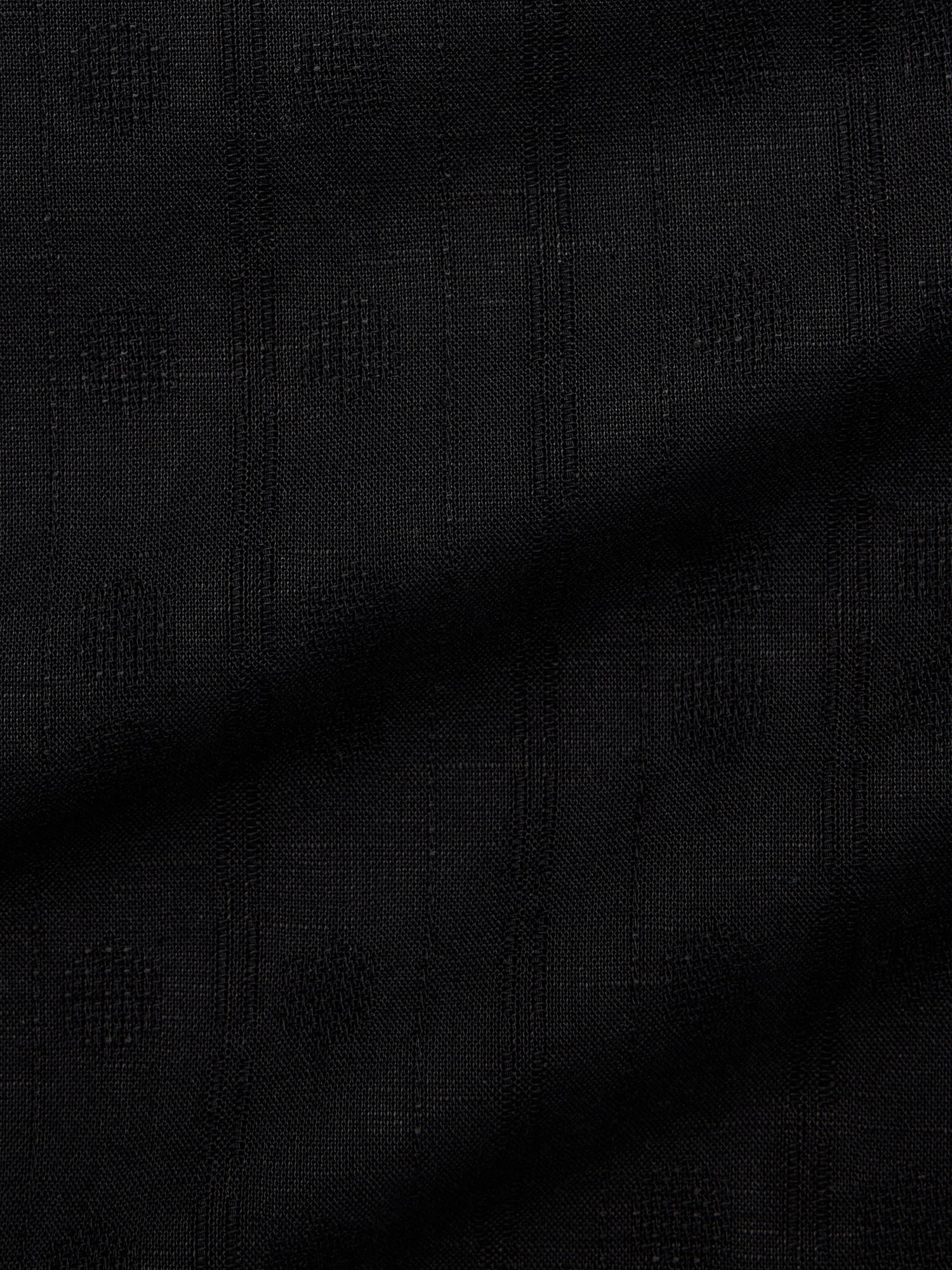 Relaxed-Fit Cotton-Linen Banded-Collar Shirt