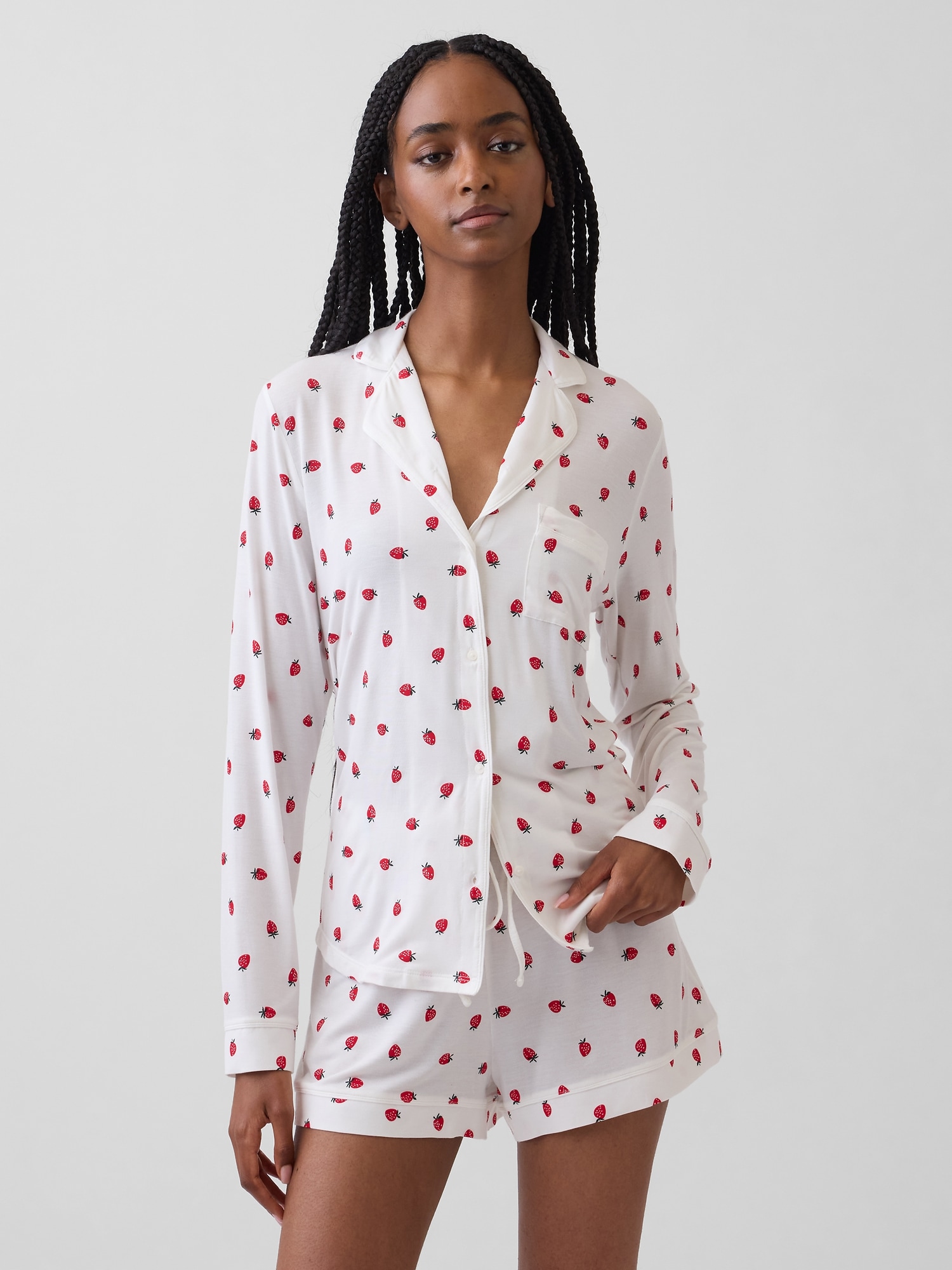 CHEMISIER DE PYJAMA EN MODAL