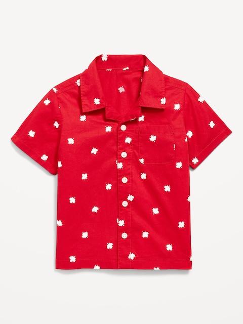 Short-Sleeve Poplin Shirt for Toddler Boys