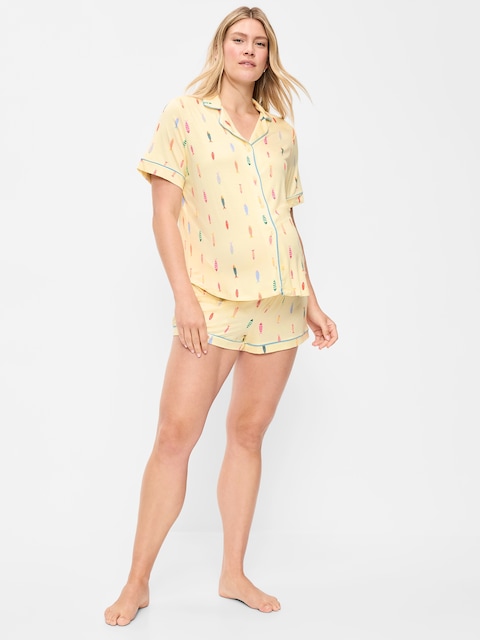 Maternity Classic Pajama Short Set