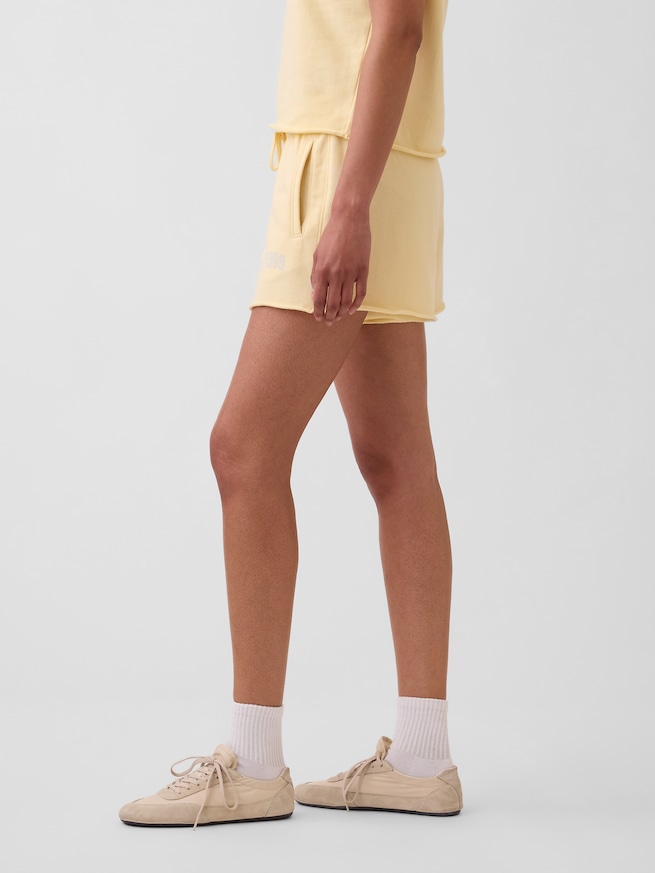 リラックスフィット フレンチテリー グラフィックショートパンツ-2