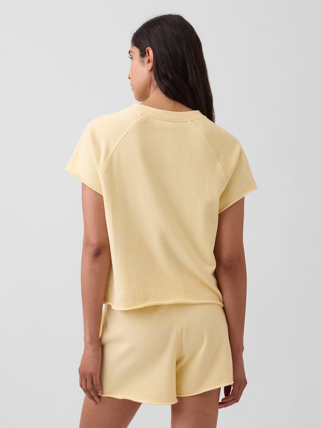 リラックスフィット フレンチテリー グラフィック Tシャツ-2