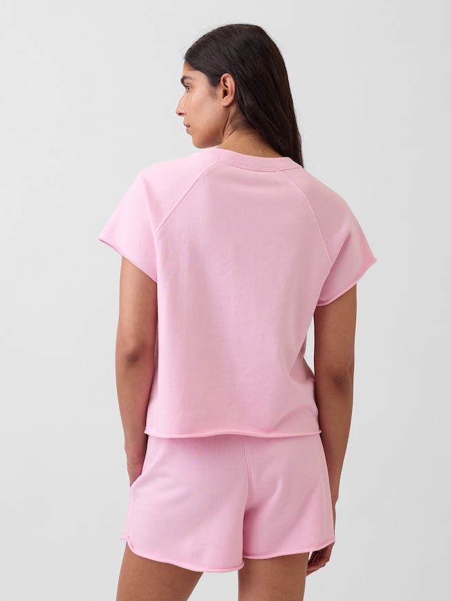 リラックスフィット フレンチテリー グラフィック Tシャツ-2