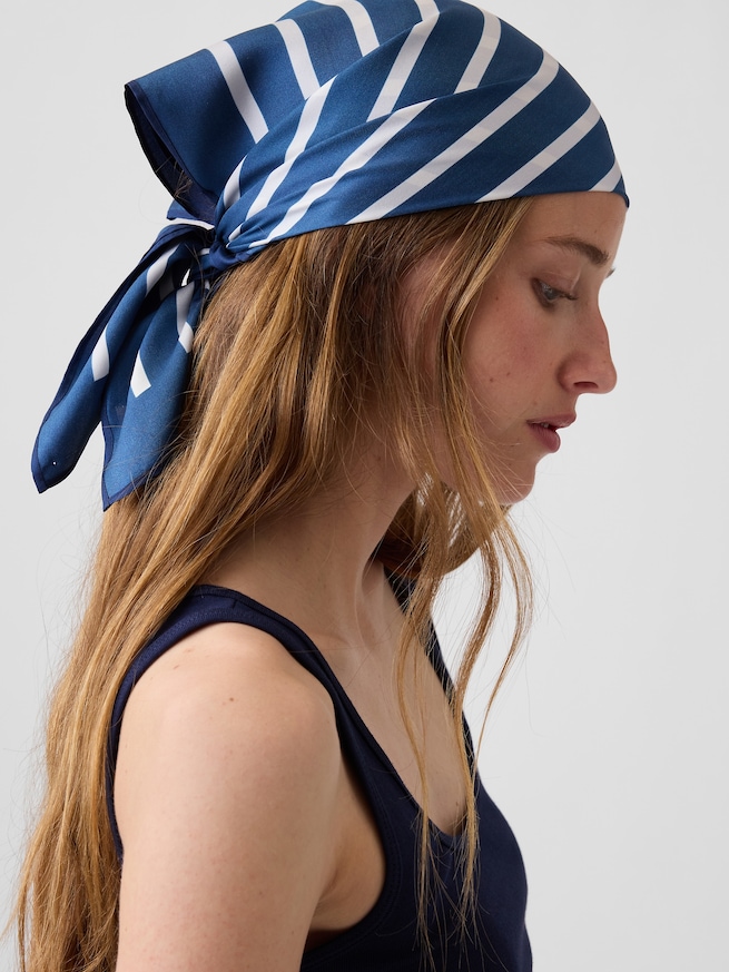 シルク バンダナ-1