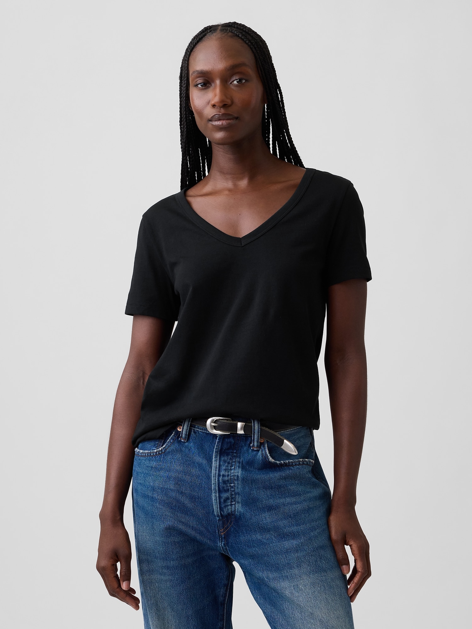 Organic Cotton VintageSoft V-Neck T-Shirt