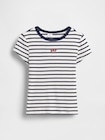刺しゅう リブTシャツ (キッズ)-1