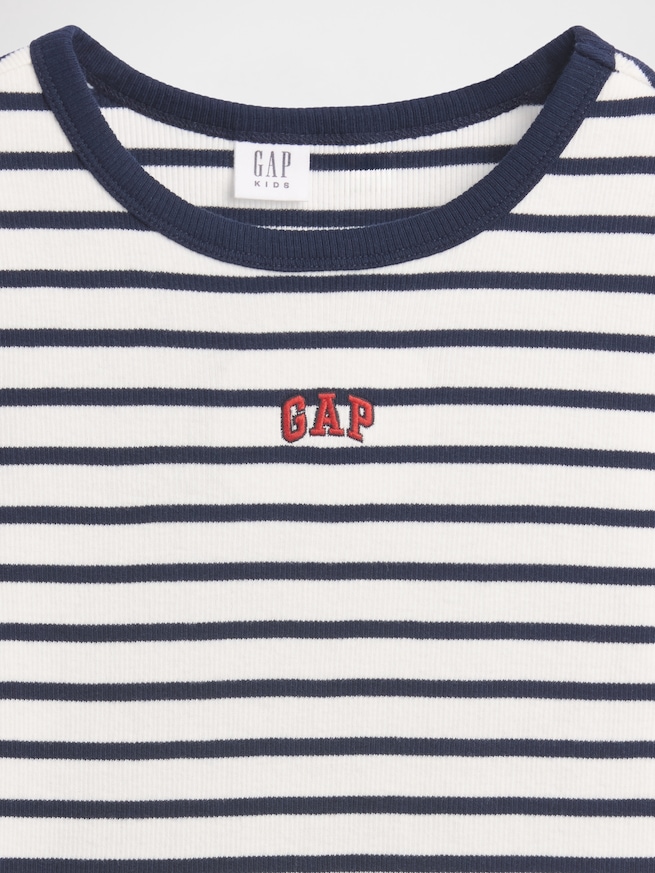 刺しゅう リブTシャツ (キッズ)-3