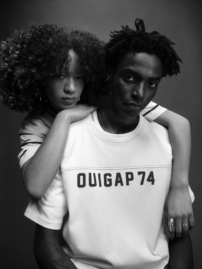 OuiGap ヘビーウェイト クロップド ロゴTシャツ-7