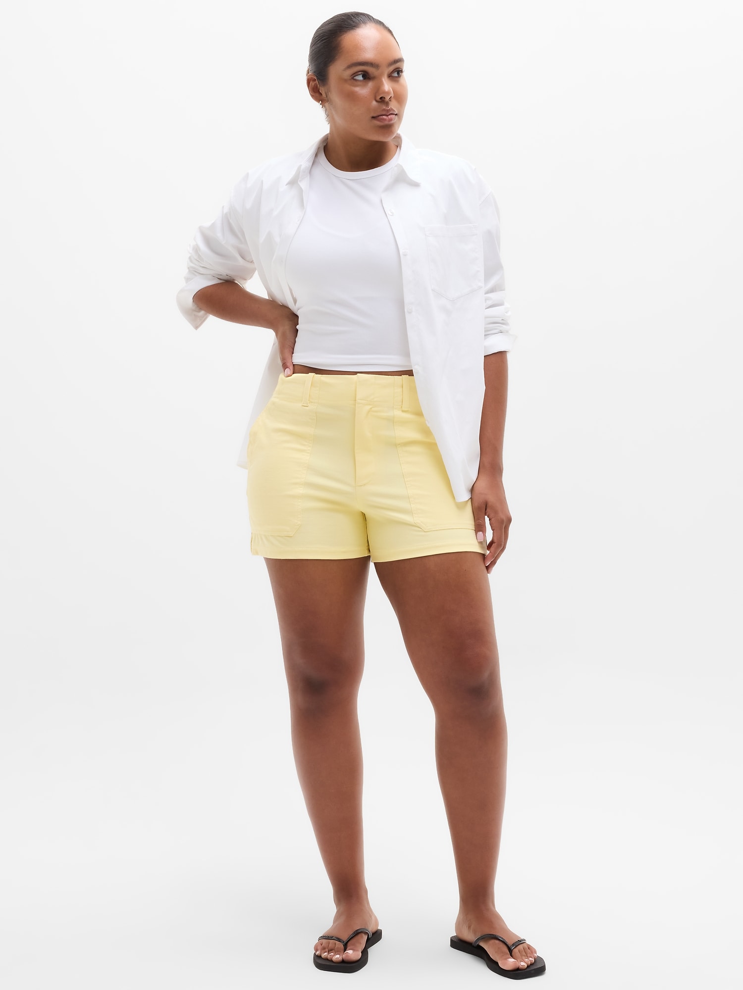 Athleta Skyline High Rise Tailored 4" Short In Solstice