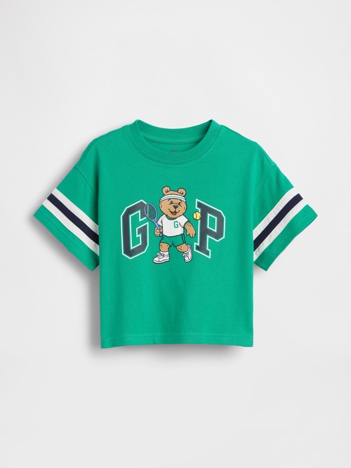 オーバーサイズ ブラナンベア バーシティスタイル グラフィック GAPロゴTシャツ (幼児・ベビー)
