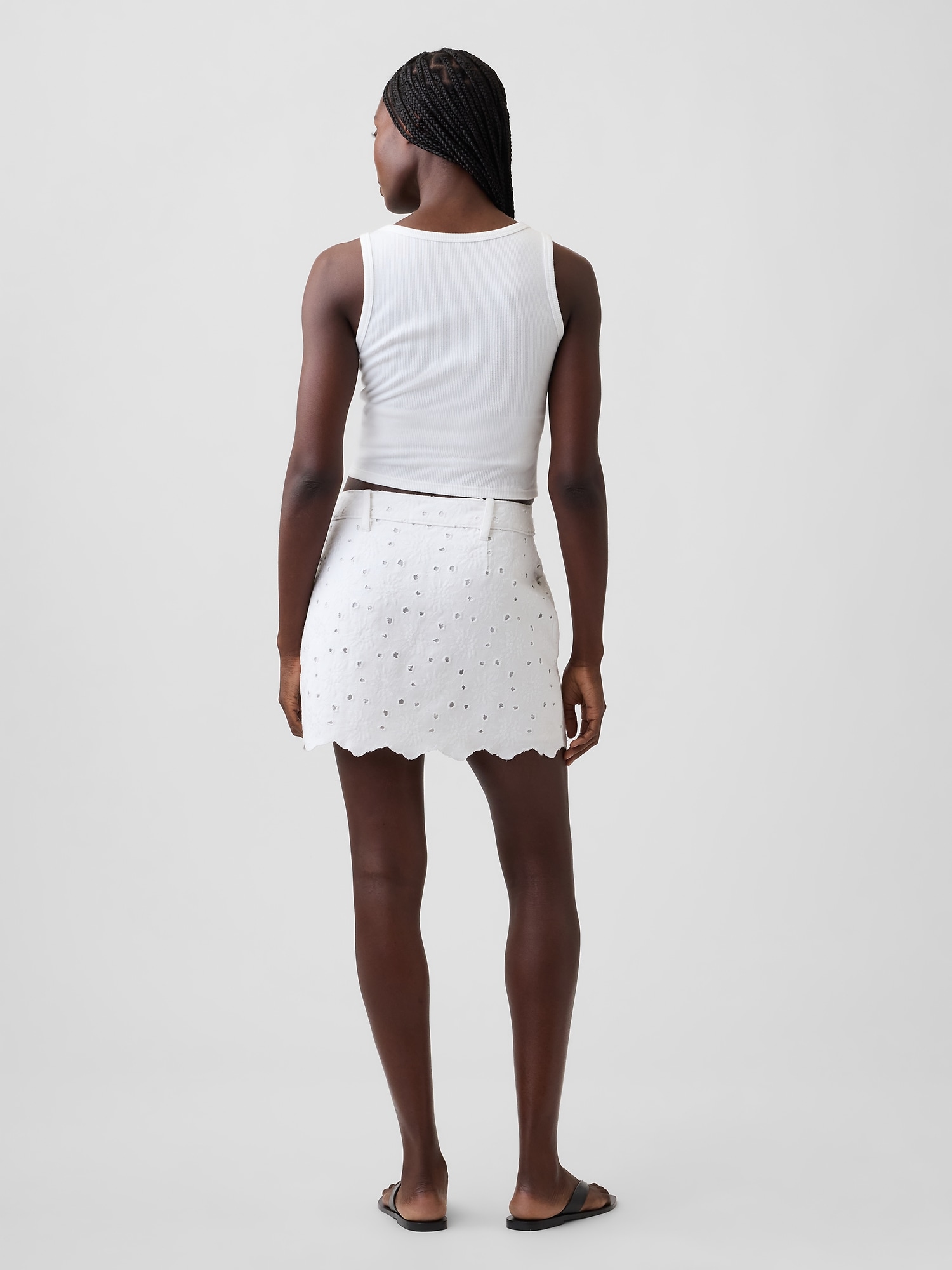 Embroidered Mini Skirt