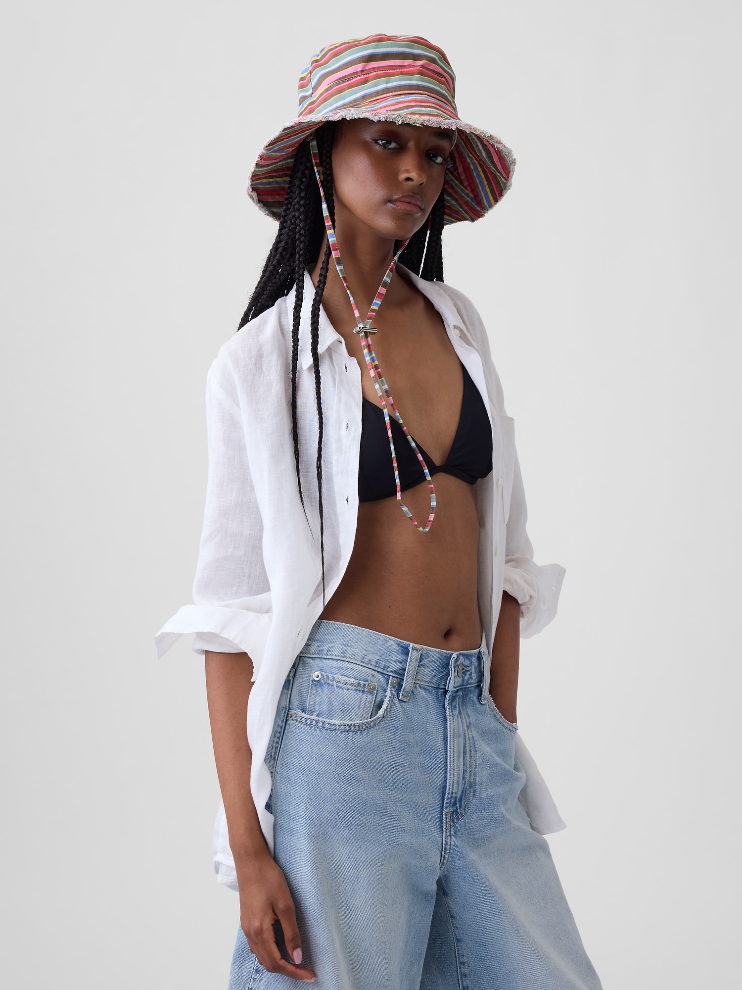 Frayed Bucket Hat