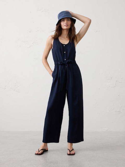 COMBINAISON EN TENCEL À TAILLE CINTRÉE