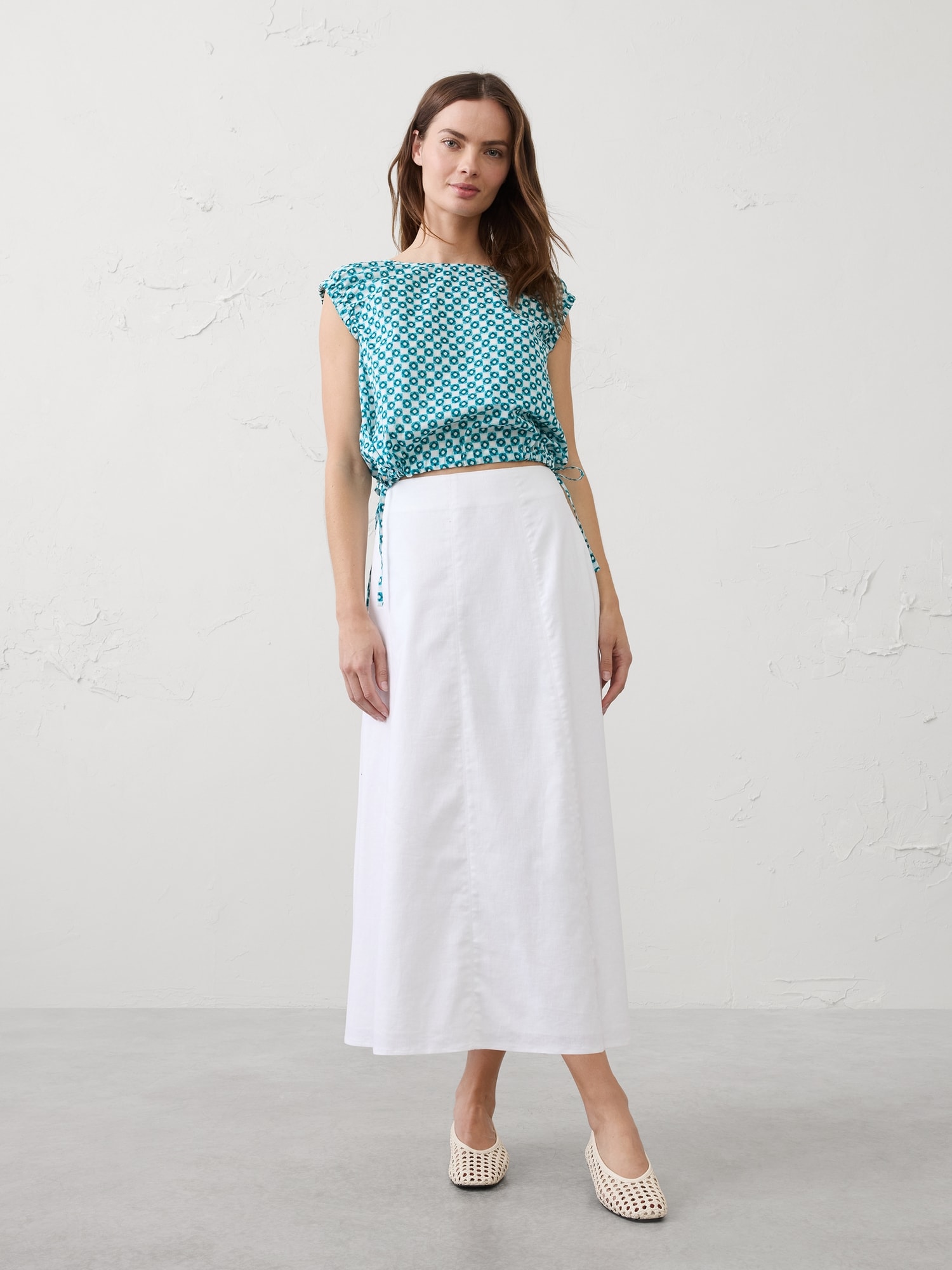 Voile Side-Tie Top