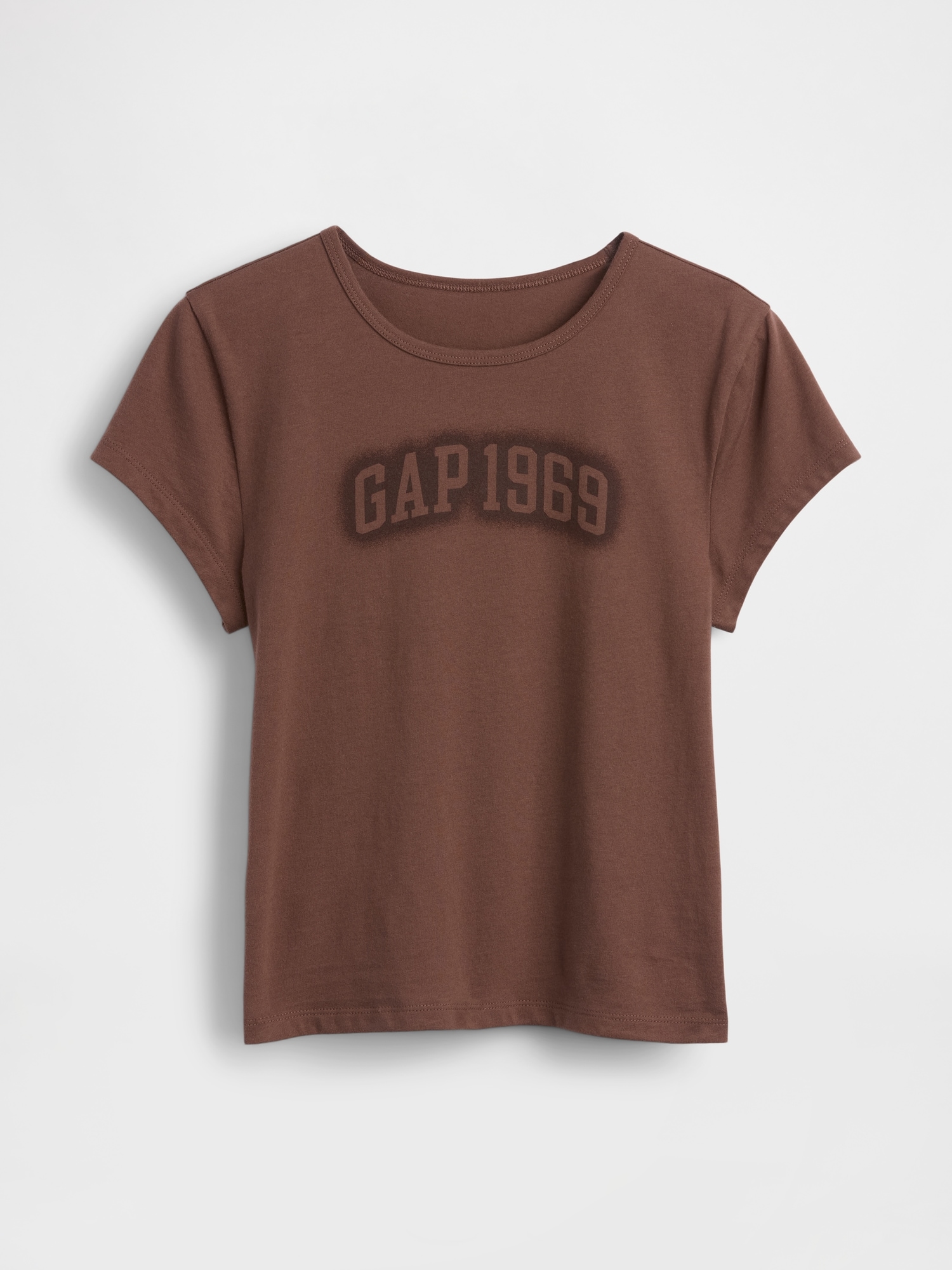 コットン ジャージー フィット クロップド グラフィックTシャツ-4