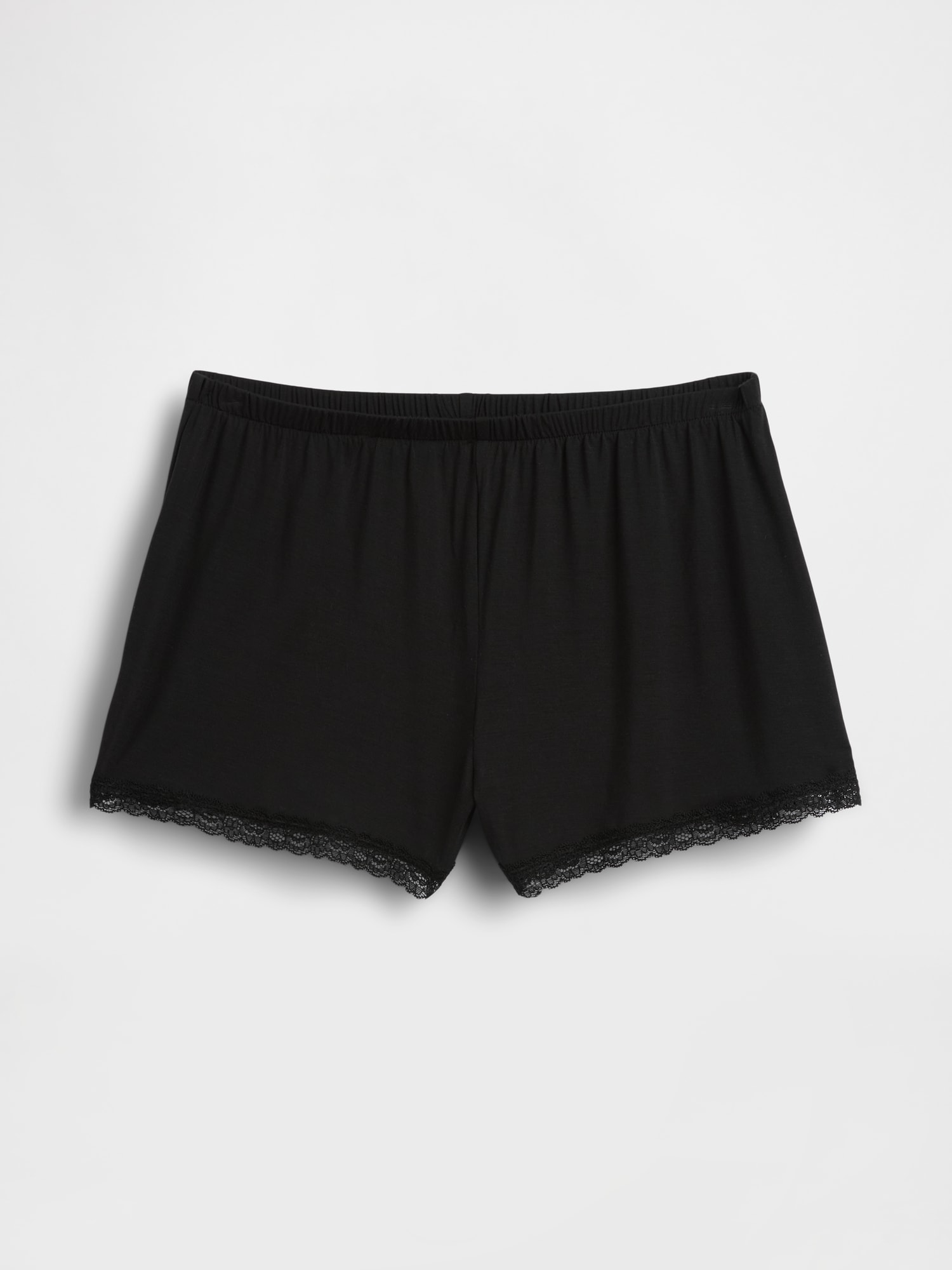 スーパーソフト モダール レーストリミング パジャマ ショートパンツ-5