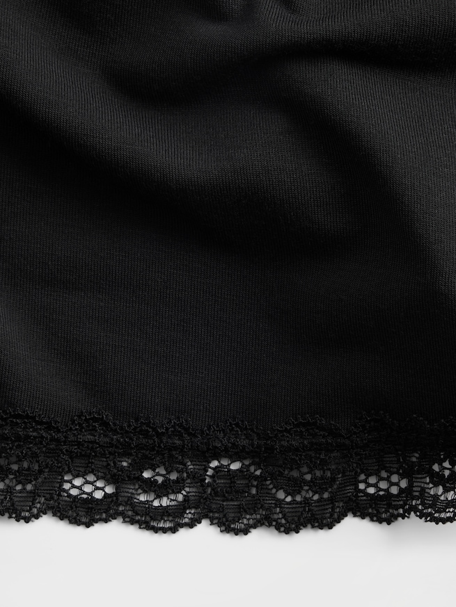 スーパーソフト モダール レーストリミング パジャマ ショートパンツ-4