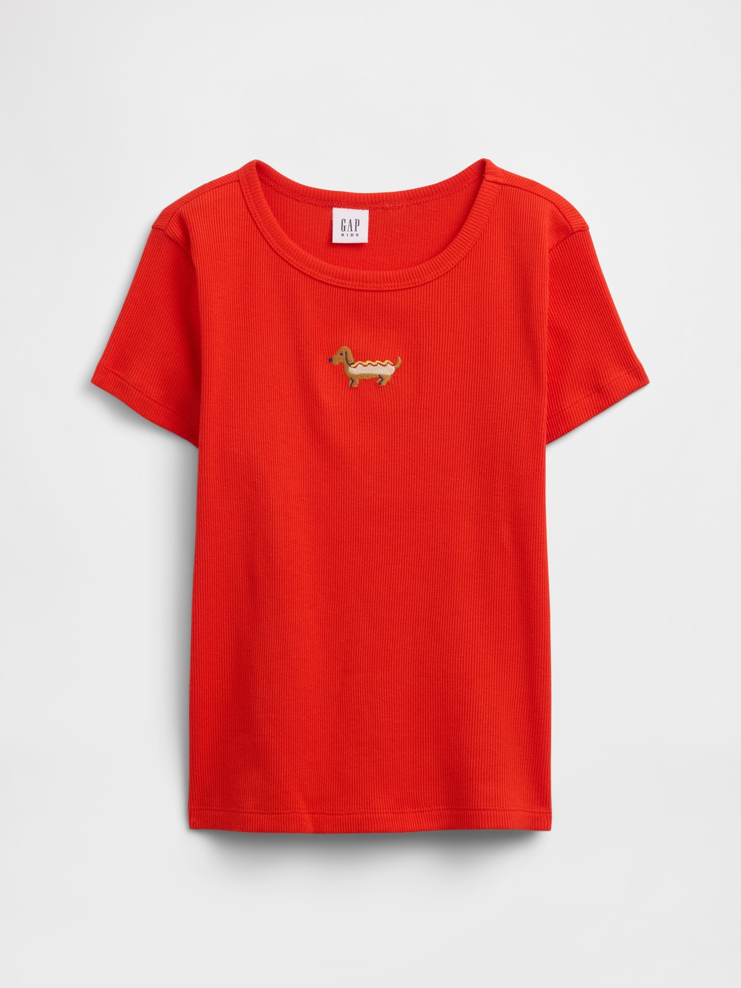 Kids Ribbed Crewneck T-Shirt