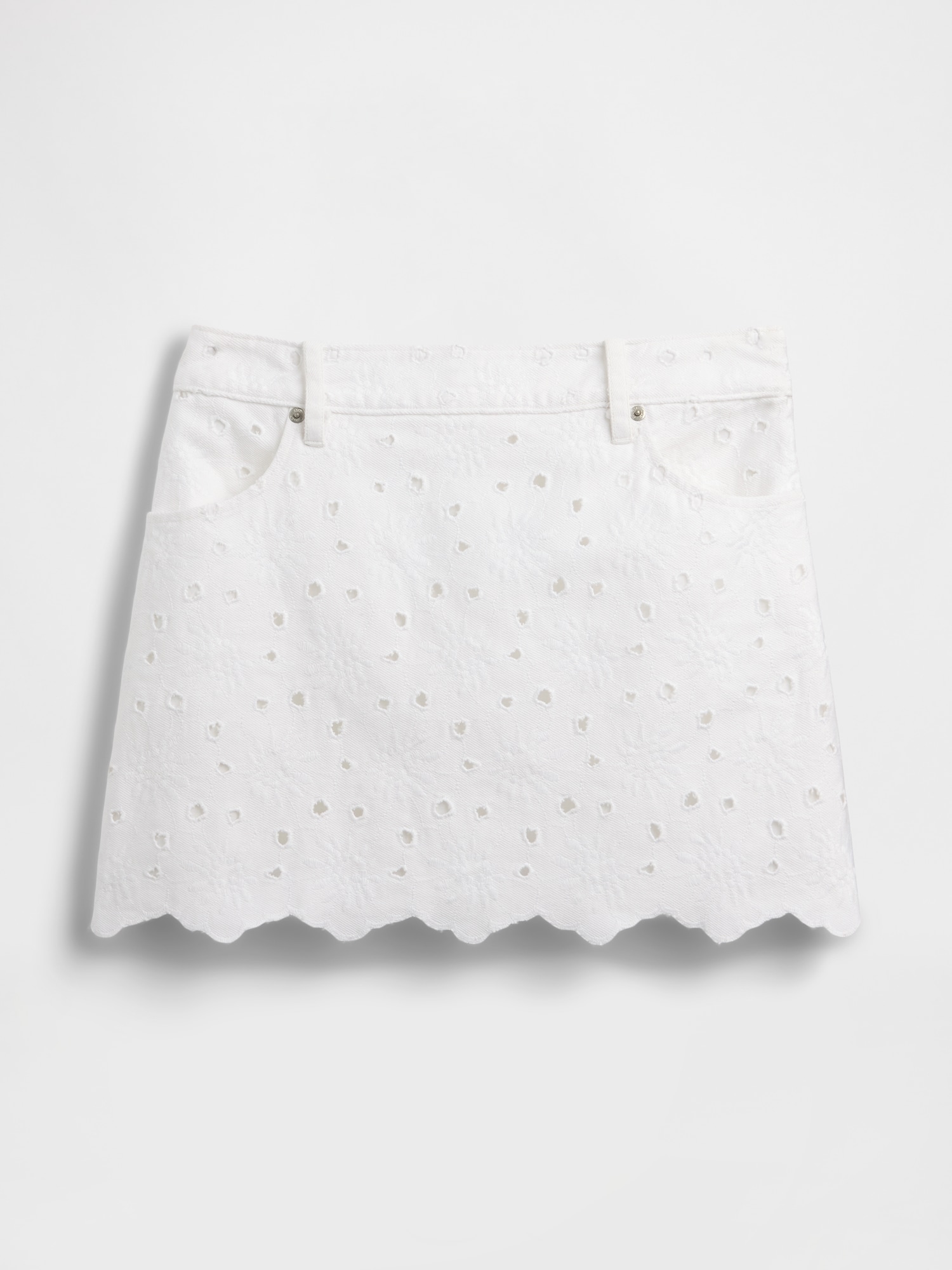 Embroidered Mini Skirt