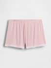 スーパーソフト モダール レーストリミング パジャマ ショートパンツ-5