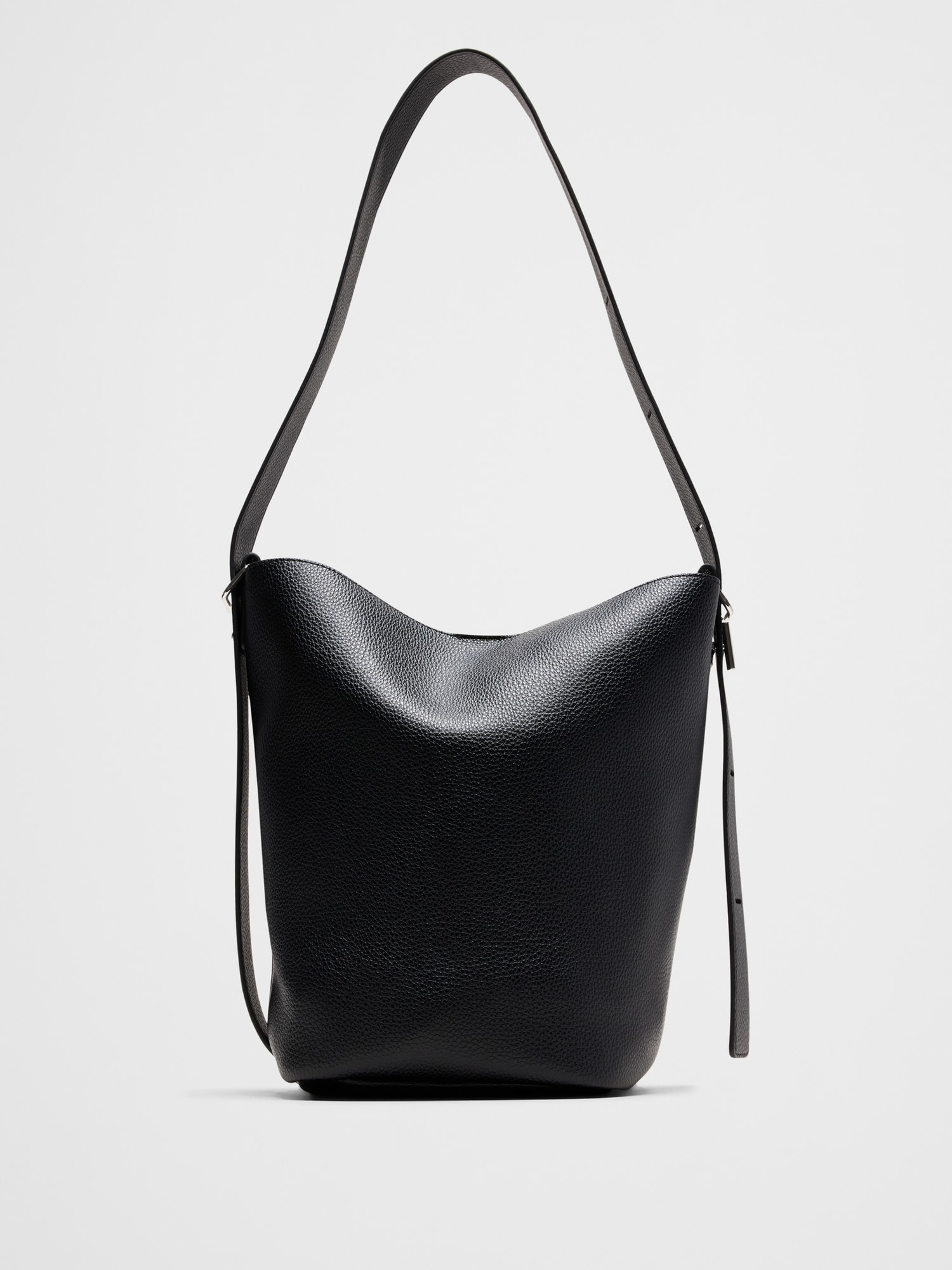 Vegan Leather Bucket Crossbody